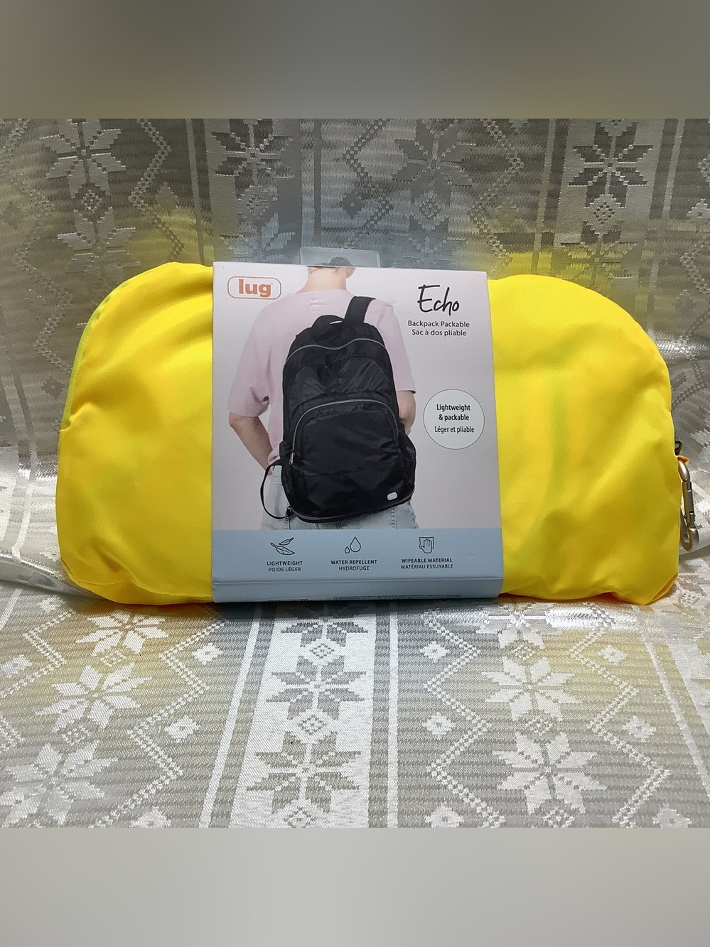 Lug Echo Packable Backpack Yellow